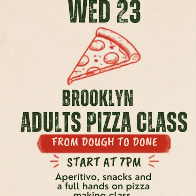 BROOKLYN - ADULTS PIZZA CLASS 