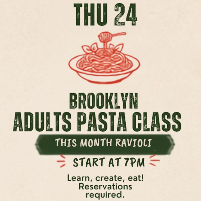 BROOKLYN ADULTS PASTA CLASS 